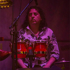 Martín Brandán, percusionista de Rumbeando